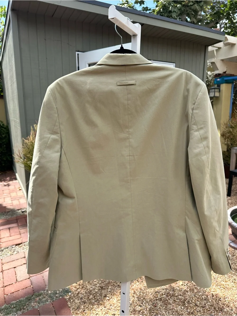 Topman Double-Breasted Olive Green Dress Blazer